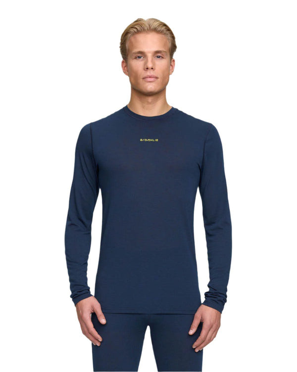 Daehlie Base Layer Tops Men's Training Wool Mix Long Sleeve