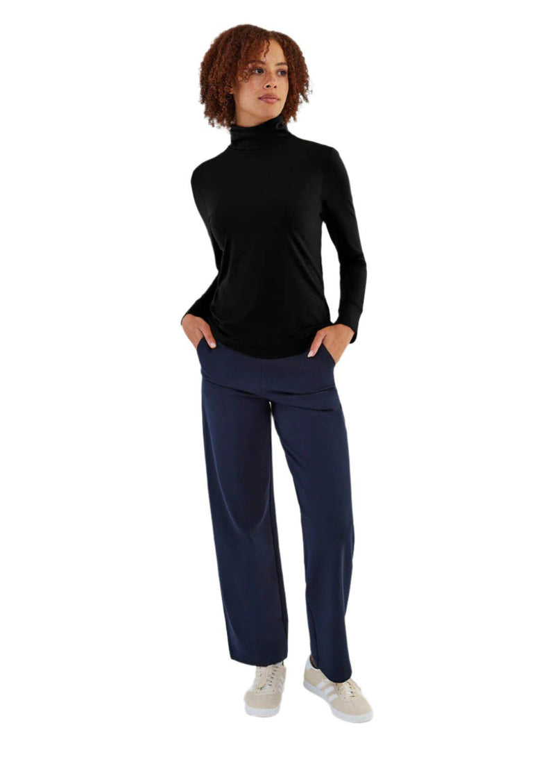 Women's Everyday Turtle Neck Top FIG