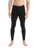 Icebreaker Base Layer Bottom Men's Merino 200 Oasis Leggings With Fly