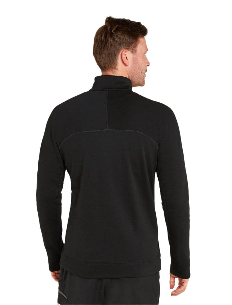 Icebreaker Fleece Pullover Men's Merino 360 Realfleece Elemental Long Sleeve Half Zip