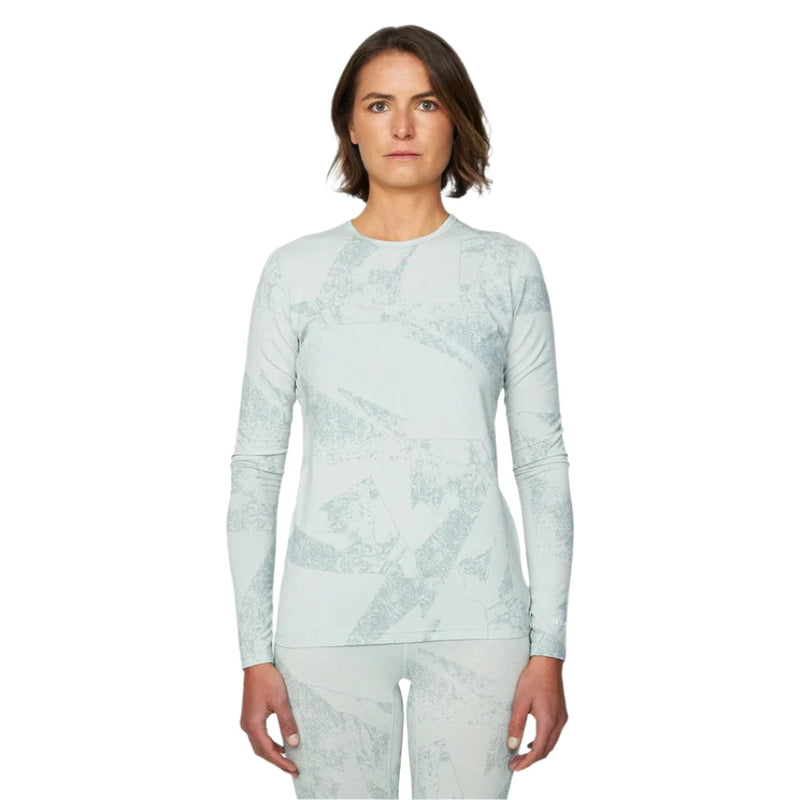 LE BENT Base Layer Tops Women's Fractal Midweight Crew