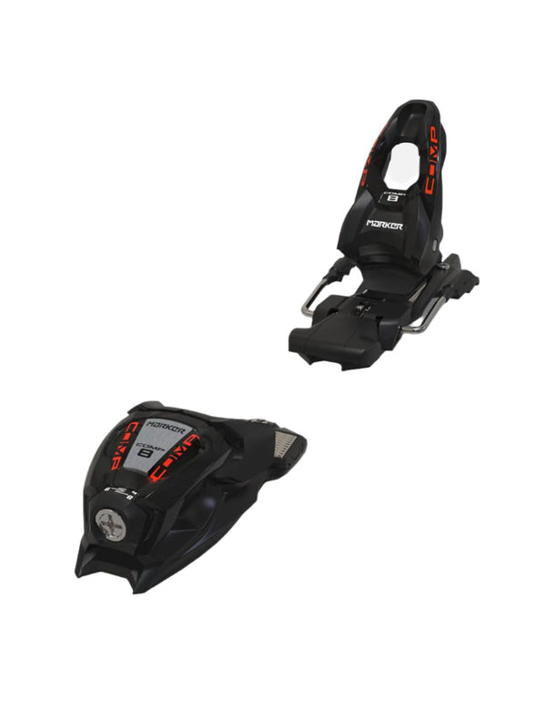 Marker Ski Bindings Comp Junior 8 Black - Flo-Red