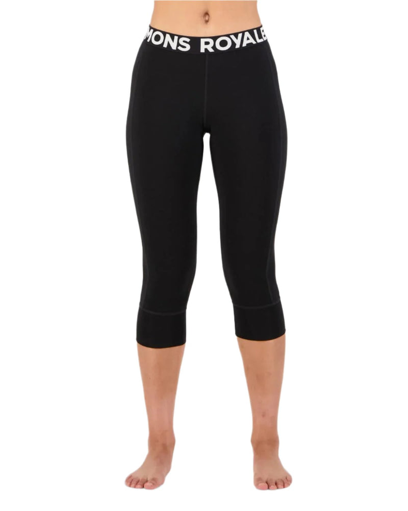 Mons Royale CLOTHING - Women - Baselayer - Bottom Mons Royale *24W* Womens Cascade Merino Flex 200 3/4 Legging