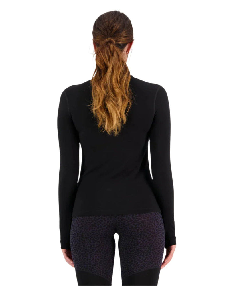 Mons Royale Base Layer Tops Mons Royale *24W* Womens Cascade Merino Flex 200 Mock Neck LS