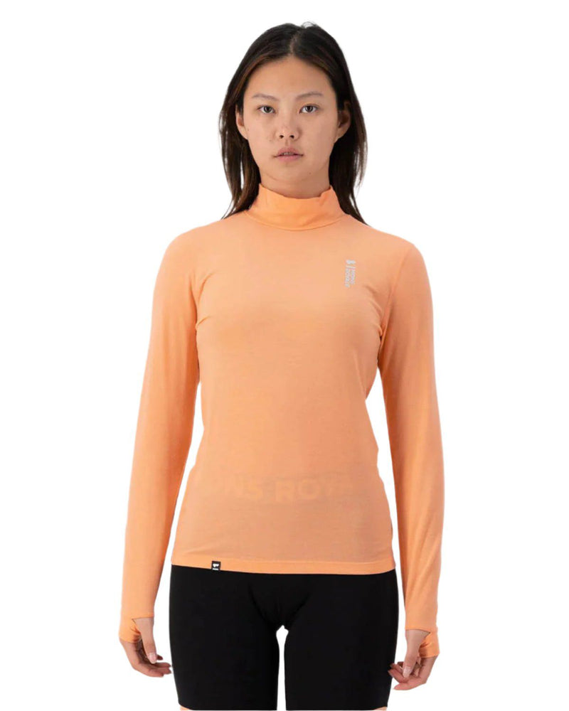 Mons Royale Base Layer Tops Mons Royale *24W* Womens Cascade Merino Flex 200 Mock Neck LS