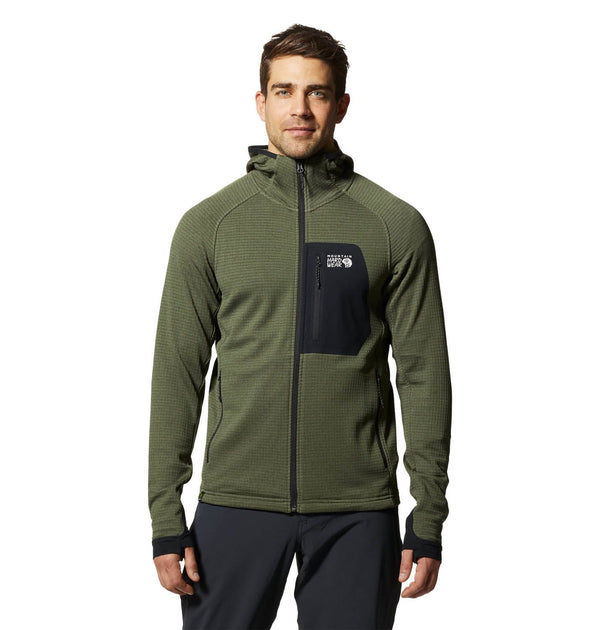 Mountain Hardwear CLOTHING - Men - Apparel - Top Mountain Hardwear *24W* Men's Polartec Power Grid Full Zip Hoody