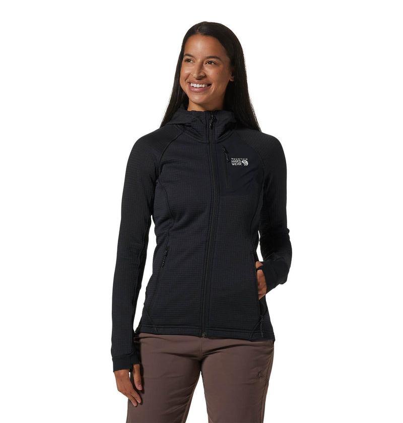 Mountain Hardwear CLOTHING - Women - Outerwear - Jacket Mountain Hardwear *24W* Women's Polartec Power Grid Full Zip Hoody