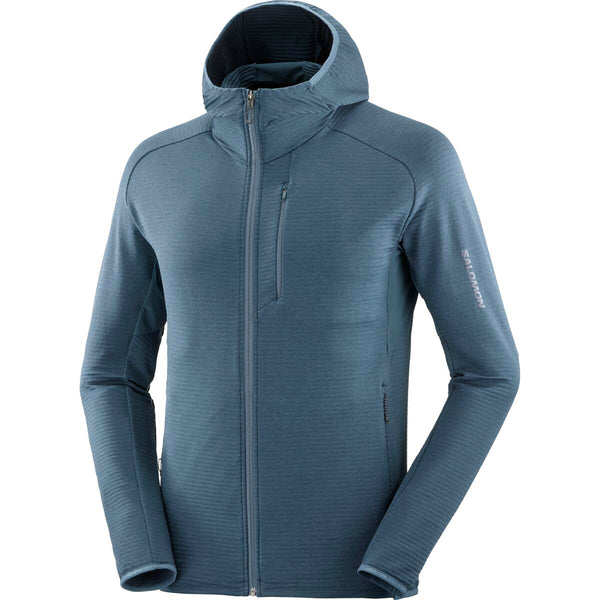 Salomon Full Zip Hoodie Men's Essential Lightwarm Full Zip Hoodie