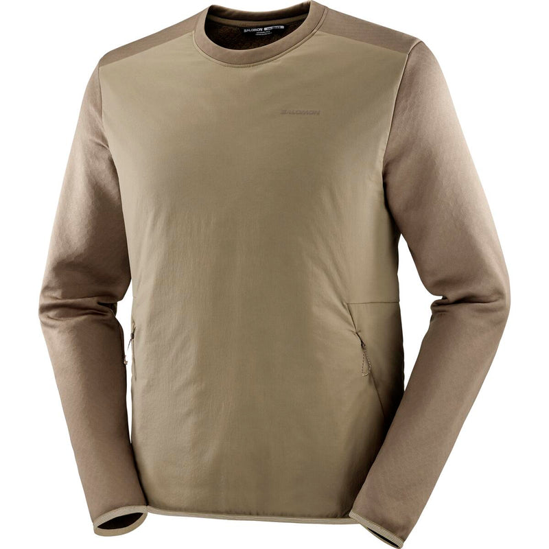 Salomon Crewneck Men's Outline Warm Hybrid Crewneck Pullover