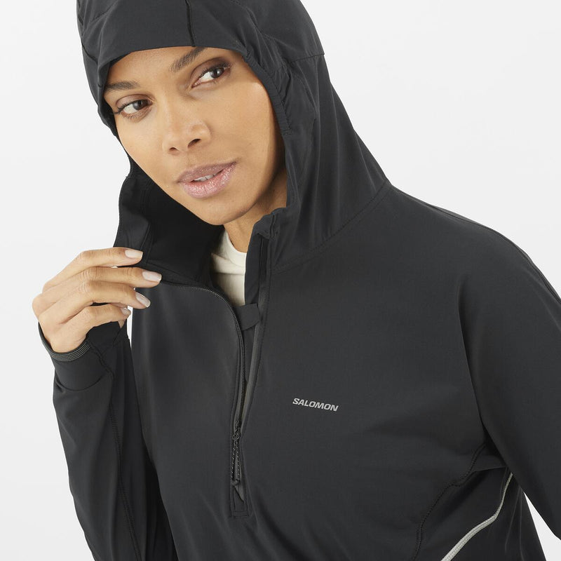 Women's Sense Aero Hybrid Half Zip Hoodie Salomon