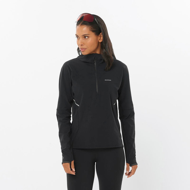 Women's Sense Aero Hybrid Half Zip Hoodie Salomon