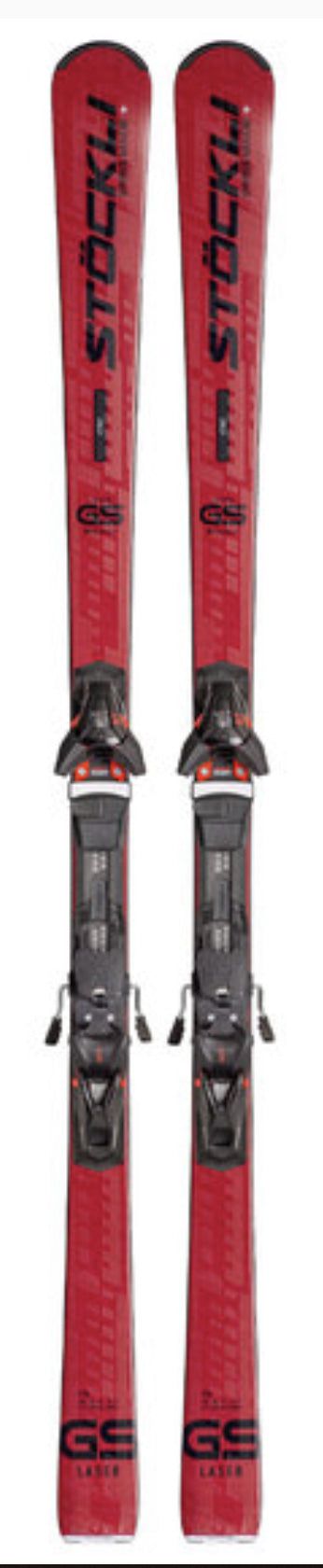 Stockli All Mountain Laser GS + SRT Speed D20 + SRT 12 Red/Black