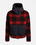 The Mountain Studio Full Zip Fleece Men's Rocky Mountain Check Hood Jacket