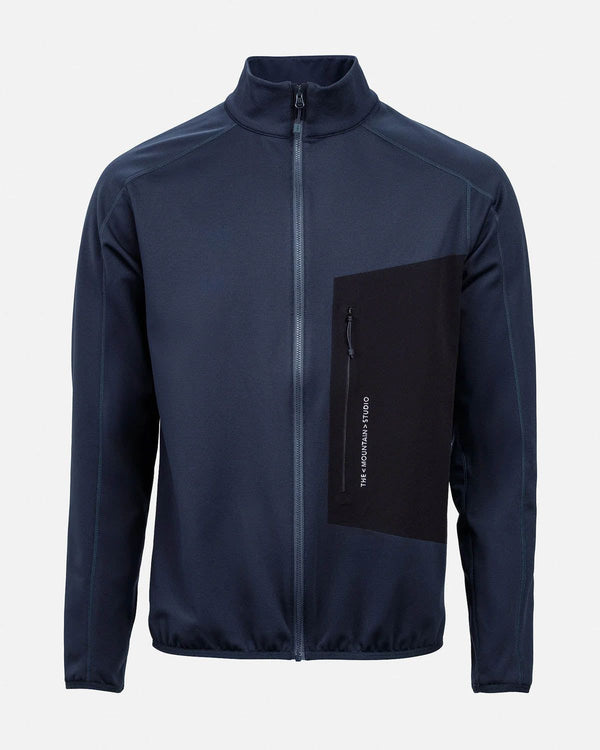 The Mountain Studio Full Zip Jacket Men's Techno Grid Fleece T-Neck